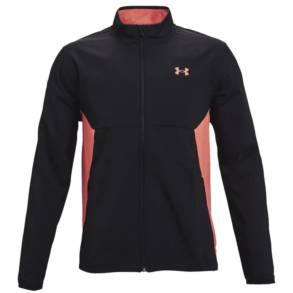 Under Armour Venom Red Men’s Storm Windstrike Full Zip Jacket Long Sleeve - Picture 3 of 10